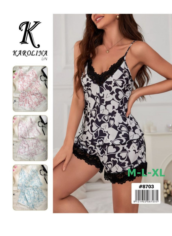 Piżama damska Roz M-L-XL, Mix kolor Paczka 12 szt